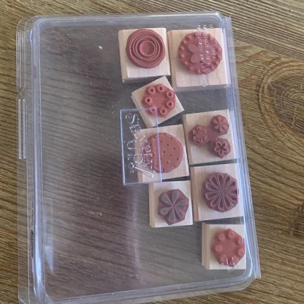 Stampin Up! Polka Dots & Petals Rubber Stamp Set